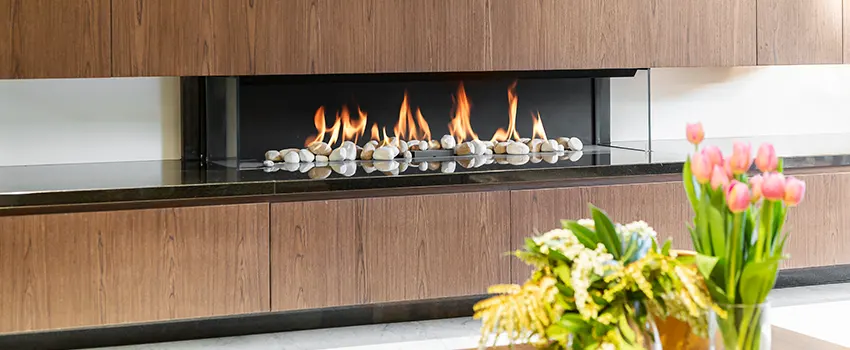 Double-height Fireplace Design Refurbishment in Oroville, California